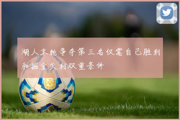 湖人末轮争夺第三名仅需自己胜利和掘金失利双重条件